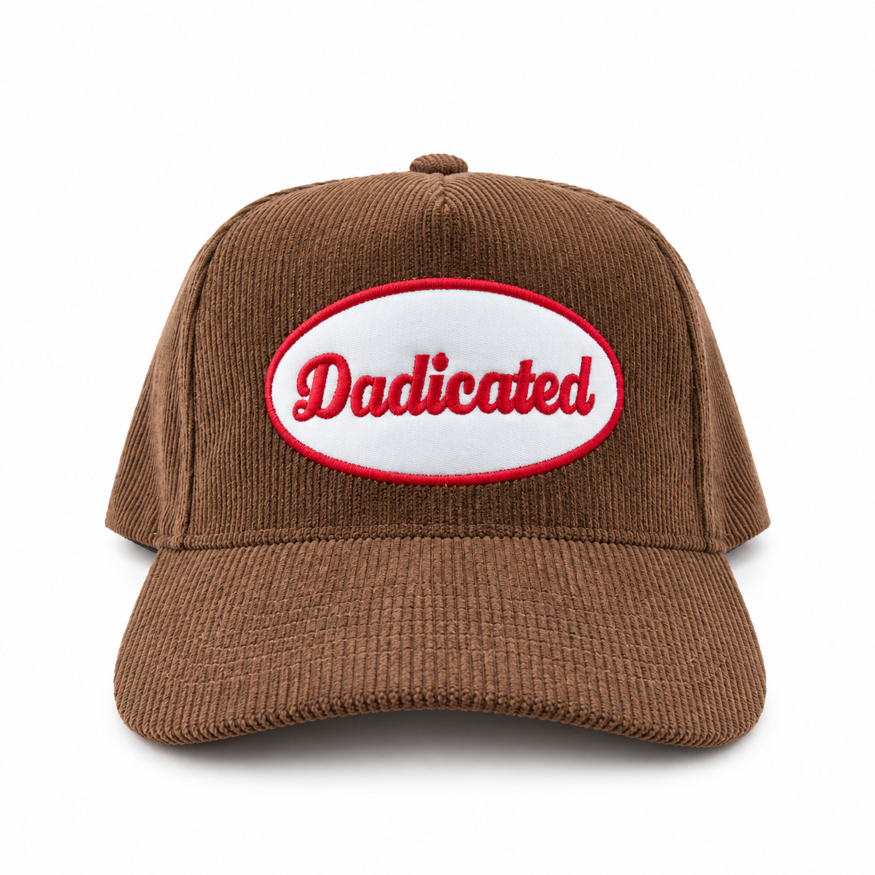 Brown Corduroy Dadicated Patch Snapback